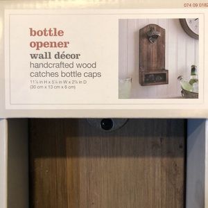 WOODEN BOTTLE OPENER WALL HANGING